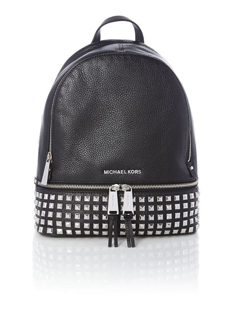 michael kors black fur backpack|michael kors black backpack.